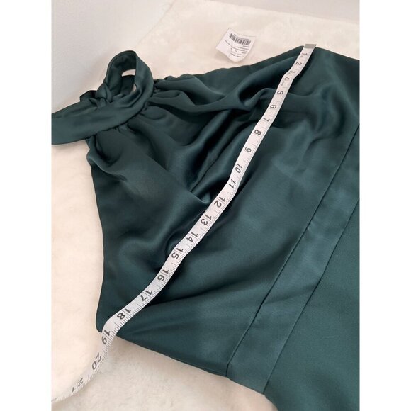 New AFTER SIX Size 14-R High-Neck Open-Back Maxi Dress With Scarf Tie *Defect* - Picture 5 of 12